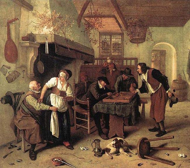 Jan Steen Interior of an inn china oil painting image